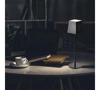 V-TAC Lampe de Table Rechargeable Contemporaine, Noire - 200lm, IP54