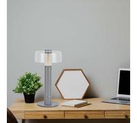 V-TAC Lampe de table rechargeable | IP20 | Gris | 1W | 100 Lumens | 3000K