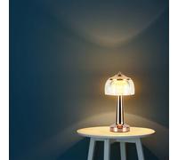 1 pz LED Table Lamp 1800mAH BatteryD:13.526.5 French Gold Body 3IN1