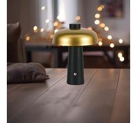 V-TAC VT-1050 Lampe de Table LED 3W cct 3en1 couleur noir et or rechargeable
