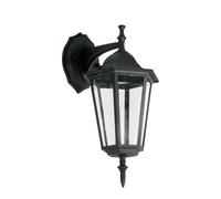 V-TAC Lampe murale d'extérieur - Vers le bas - Support E27 - IP44 - Noir mat