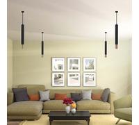 1 pz 1GU10 Hanging Pendant Black + Gold D:60500mm