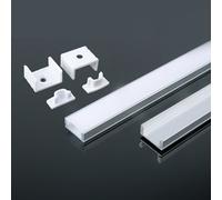 V-TAC LED Bande Lumineuse Surfacique - Kit de Montage Diffuseur - IP20 - Argent