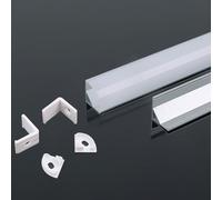 V-TAC LED Bande Lumineuse Surfacique - Kit de Montage Diffuseur - IP20 - Argent