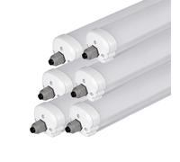 V-TAC LED Batten Fitting - Série G - IP65 Waterproof - Blanc - 36W - 4320 Lumens - 4500K - 120CM - Pack de 6