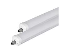 V-TAC LED Batten Fitting - Série G - IP65 Waterproof - Blanc - 36W - 4320 Lumens - 6400K - 120CM - Pack of 2