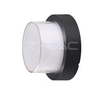 V-TAC VT-828 Applique murale 12W corps noir ronde lumière blanc chaud 3000K IP54