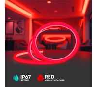 V-TAC LED COB Strip Light - IP67 Waterproof - Code couleur : Rouge - Prix/1m (rouleau de 5m)