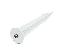 V-TAC Piquet en aluminium pour phares LED, couleur blanc D : 60 mm H : 265 mm