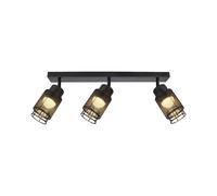 V-TAC LED Plafonnier Noir 3 Lampes Spots Réglables Deckenleuchte