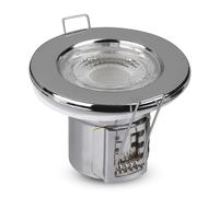V-TAC LED PRO Lumière vers le bas intégrée et résistante au feu | Samsung | IP65 Waterproof | Chrome | 5W| 500 Lumens | 6400K