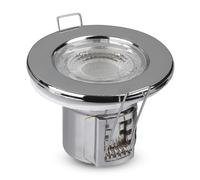 V-TAC LED PRO Lumière vers le bas intégrée résistante au feu - Samsung - IP65 Waterproof - Chrome - 5W- 500 Lumens - 6400K