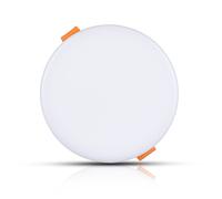 V-TAC LED Round Adjustable Mini Panel - Samsung - IP20 - Blanc - 12W - 750 Lumens - 3000K