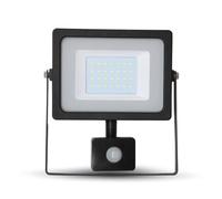V-TAC+LED+SMD+PIR+SENSOR+Floodlight+VT-4933PIRB+30W+6400K+2550lm+BLACK