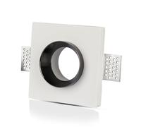 Encastré En Plâtre Et Métal Carré Avec Douille GU10 V-TAC VT-866