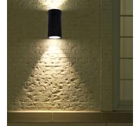 V-TAC LED Spot Light - Lampe murale pour béton - GU10 - IP20 - Gris foncé
