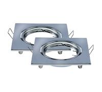 V-TAC LED Spot Light - Montage encastré - GU10 - IP20 - Chrome - 2 pièces/paquet