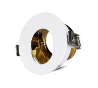 V-TAC LED Spot Light - Spot encastré - GU10 - IP20 - Blanc + Or