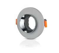 V-TAC LED Spot Light - Spot encastré - GU10 - IP20 - Gris + Chrome
