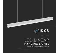 V-TAC LED Surfaced Linear Light - IP20 - Blanc - 40W - 4300 Lumens - 4000K