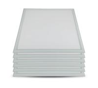 V-TAC Lot de 6 panneaux LED blancs - 60 x 60 cm - IP20-40 W - 4950 lm - 4500 K