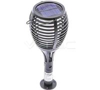 V-TAC Luminaire solaire de jardin 4 fonctions Effet flamme VT-719 1700K 15lm