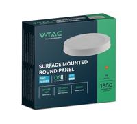 V-TAC Mini panneau LED - Samsung - Surface rétroéclairée - IP20 - Blanc - 18 W - 1850 lumens - 3000 K