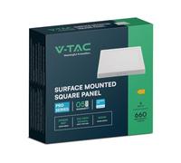 V-TAC Mini panneau LED - Samsung - Surface rétroéclairée - IP20 - Blanc - 6 W - 660 lumens - 3000 K