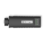 V-tac onduleur photovoltaïque wifi stick 127.5x46.12x27.12mm noir - 11528