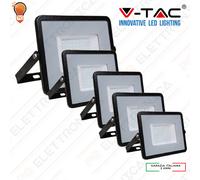 V-TAC Optonica Projecteur LED SMD Slim 10W 20W 30W 50W 100W Extérieur IP65 Noir