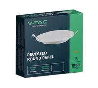 V-TAC VT-61018-RD 7865 Panneau LED encastrable CEE: E (A - G) 18 W blanc neutre blanc