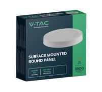V-TAC Panneau LED rond 24W 6500K blanc VT-60024-7881