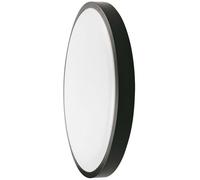 1 pz 36W LED Dome Light Round Microwave Sensor Black Frame 4000K IP44