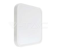 V-tac plafonnier LED carré 18W 3000K IP44 blanc VT-8618 - 76241