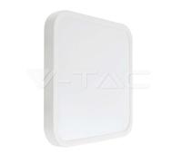 1 pz 18W LED Dome Light Square White Frame 3000K IP44