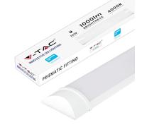V-TAC Plafonnier LED Linéaire avec Puce Samsung 10W - Tube Led - Longueur 30 cm - Lampe Rectangulaire IP20 pour Mur, Garage, Entrepôt, Magasin - Couleur de Lumière 4000k Blanc Naturel