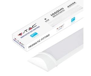V-TAC Plafonnier LED Linéaire avec Puce Samsung 10W - Tube Led - Longueur 30 cm - Lampe Rectangulaire IP20 pour Mur, Garage, Entrepôt, Magasin - Couleur de Lumière 4000k Blanc Naturel