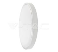 V-tac plafonnier LED rond 18W 3000K IP44 blanc VT-8618 - 76151 [EEK: F]