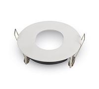 V-TAC Porte-Spot encastrable en Aluminium Rond Opaque Blanc Gu10