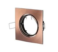 V-TAC Porte-spot LED encastrable carré GU10 et GU5.3 (MR16), couleur bronze orientable