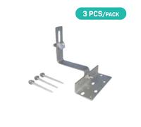 V-TAC Portrait ajustable Crochet de toit pour tuiles en béton - 3 pièces/paquet