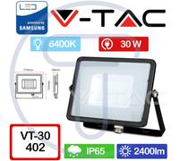 V-TAC PRO VT-30 402 Spot LED SMD Samsung Chip 30W Couleur 6400K IP65 Extérieur
