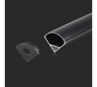 V-TAC Profil aluminium angulaire 2874 vt-8109-200cm-noir