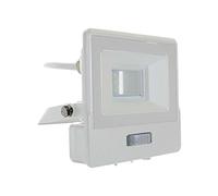 1 pz 10W LED PIR Sensor Floodlight Samsung Chip White Body 6500K 1m Cable
