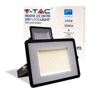 V-TAC Projecteur LED d'extérieur avec puce Samsung 100 W - [dernière génération] - IP65-8200 lumens - Projecteur LED extérieur, couleur noire, imperméable, lumière blanche chaude