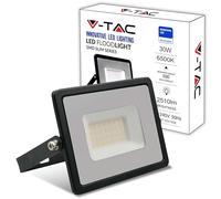 V-TAC Projecteur LED Extérieur 30W - [Haute Performance]- IP65 - 2510 Lumen - Lampe Étanche pour Maison, Jardin, Garage, Fabrique - Lumière Blanc Froid 6500k