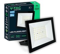 V-TAC Projecteur LED Extérieur 50W - [Haute Performance]- IP65 - 4000 Lumen - Lampe Étanche pour Maison, Jardin, Garage, Entrepôt - Lumière Blanc Chaud 3000K