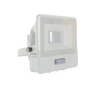 V-TAC Projecteur LED - Samsung - Capteur PIR - IP65 - Blanc - 10W - 735 Lumens - 6500K