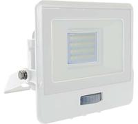 V-TAC Projecteur LED | Samsung | Capteur PIR | IP65 étanche | Blanc | 20W | 1510 lumens | 4000K