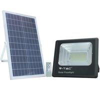 V-TAC Projecteur solaire à LED VT-200W, 40 W, 4000 K, avec panneau + télécommande